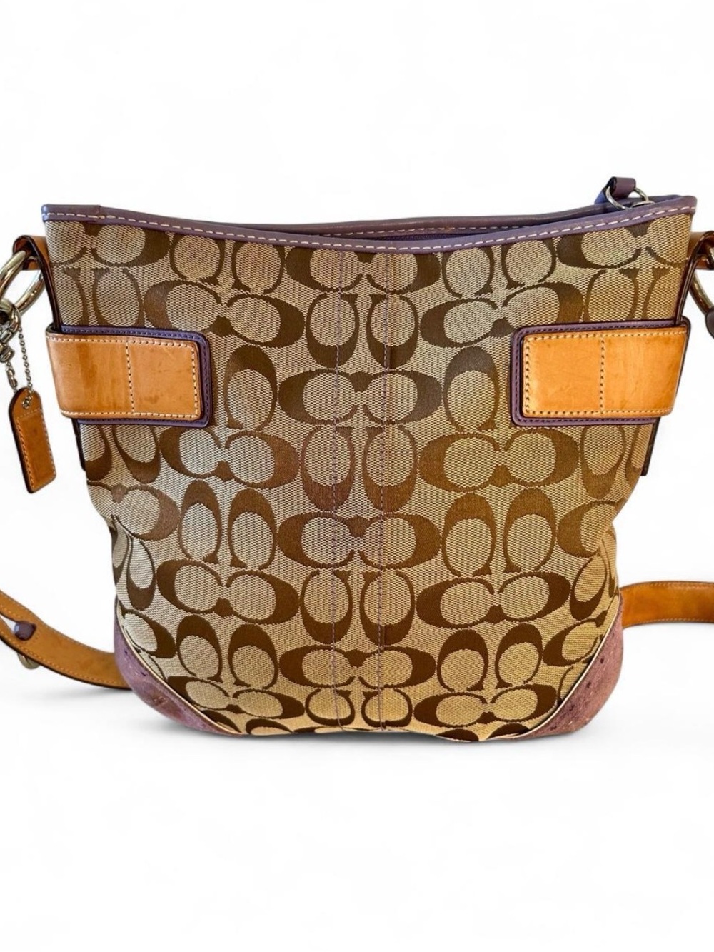 Coach Vintage 2005 Soho Purple Suede Convertible Bag - Picture 3 of 6